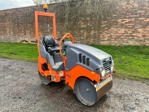 NOW SOLD Hamm Twin Drum Vibrating Roller HD8 VV80  369 Hours - Image 2