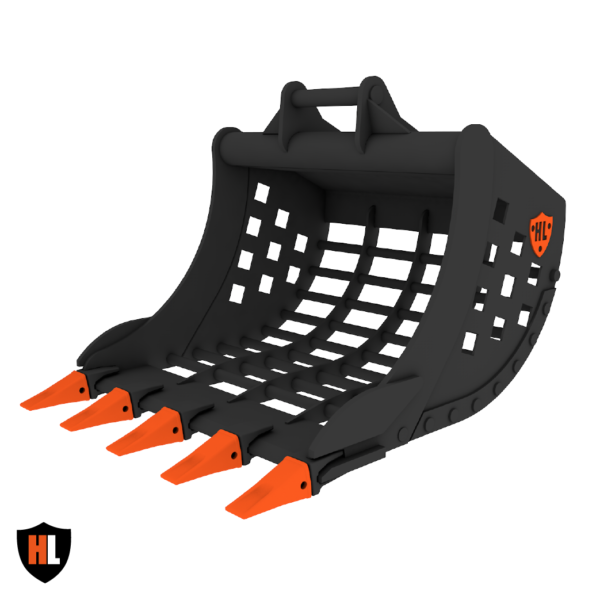 Hardlife Excavator Riddle Buckets 1.2 Ton - 50 Ton - Image 6