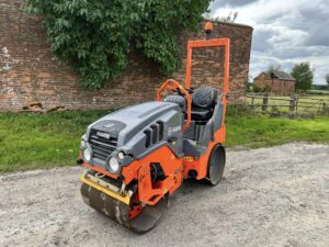 NOW SOLD 2016 Hamm HD8VV Twin Drum Vibrating Roller Low Hours