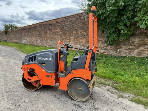 NOW SOLD 2016 Hamm HD8VV Twin Drum Vibrating Roller Low Hours - Image 8