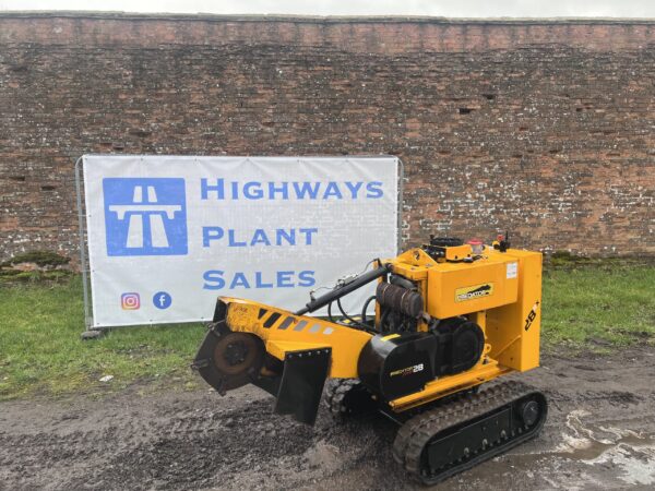 NOW SOLD 2019 28 RX Tracked Remote Controlled Stump Grinder