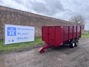 NOW SOLD Warwick 10 Ton Grain / Muck Trailer No VAT !