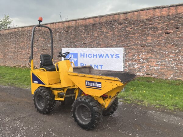 NOW SOLD - 2013 Thwaites 1 Ton High Tip Dumper 1400 Hours - Image 3