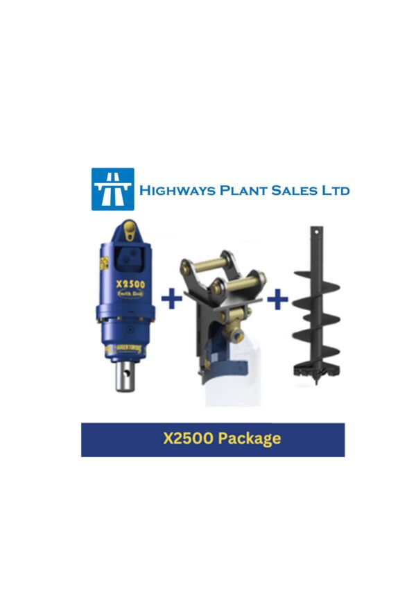 Auger Torque X2500 Package c/w Cradle Hitch and Auger (1.5-2.8t Excavators)