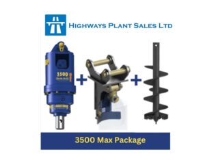 Auger Torque 3500 MAX Package c/w Cradle Hitch and Auger (2.5-4t Excavators)