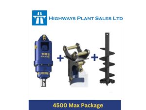 Auger Torque 4500MAX Package c/w Cradle Hitch and Auger (3-5t Excavators)