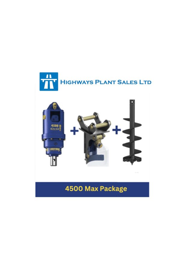 Auger Torque 4500MAX Package c/w Cradle Hitch and Auger (3-5t Excavators) - Image 2