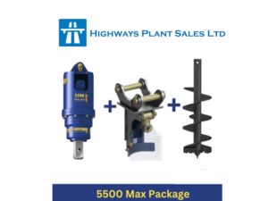 Auger Torque 5500MAX Package c/w Cradle Hitch and Auger (5-6t Excavators)