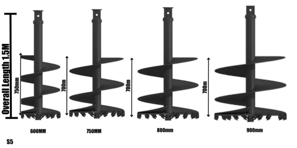 Auger Torque 5500MAX Package c/w Cradle Hitch and Auger (5-6t Excavators) - Image 3