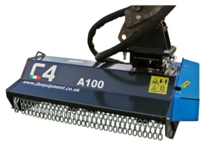 JB Equipment - C4 Excavator Flail Head - A100 - 100cm - 2 to 5 Ton Excavator