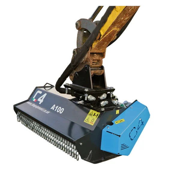 JB Equipment - C4 Excavator Flail Head - A100 - 100cm - 2 to 5 Ton Excavator - Image 3