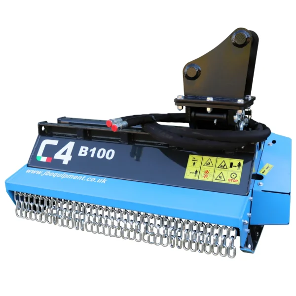 JB Equipment C4 Excavator Flail Head - B80/100 - 80cm or 100cm - 3 to 6 Ton Excavator