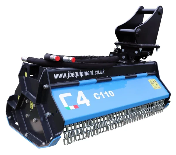 JB Equipment - C4 Excavator Flail Head - C90-110 - 90cm or 110cm - 5 to 10 Tonne Excavator - Image 3