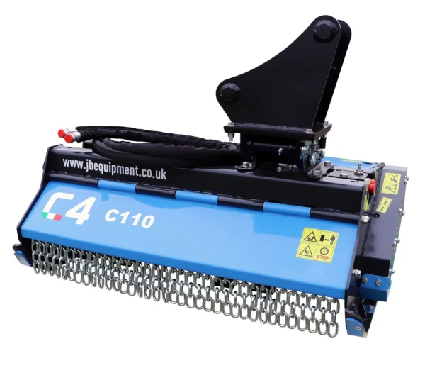 JB Equipment - C4 Excavator Flail Head - C90-110 - 90cm or 110cm - 5 to 10 Tonne Excavator