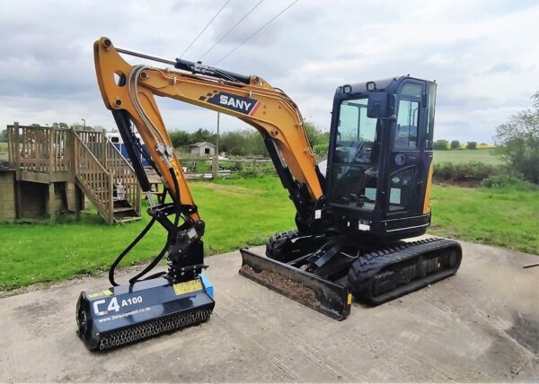 JB Equipment - C4 Excavator Flail Head - A100 - 100cm - 2 to 5 Ton Excavator - Image 7