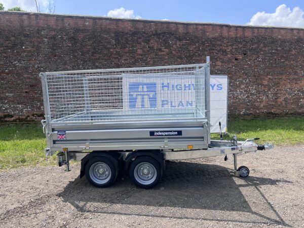 NOW SOLD - New Indespension -8'1 X 5'3 Electric Rear Tipper Trailer With Mesh Sides - Image 5