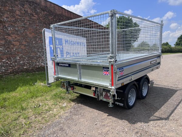 NOW SOLD - New Indespension -8'1 X 5'3 Electric Rear Tipper Trailer With Mesh Sides - Image 7