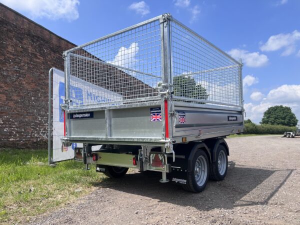 NOW SOLD - New Indespension -8'1 X 5'3 Electric Rear Tipper Trailer With Mesh Sides - Image 8