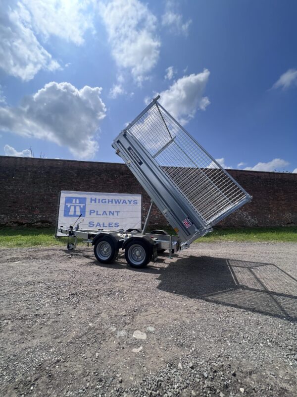NOW SOLD - New Indespension -8'1 X 5'3 Electric Rear Tipper Trailer With Mesh Sides - Image 11