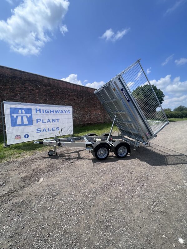 NOW SOLD - New Indespension -8'1 X 5'3 Electric Rear Tipper Trailer With Mesh Sides - Image 3