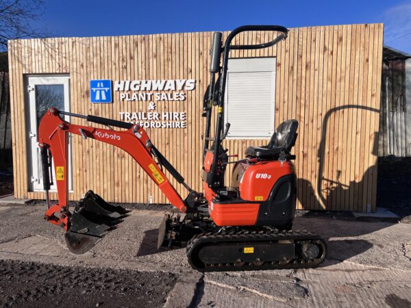 NOW SOLD - 2020 Kubota U10-3 1 Ton Micro / Mini Digger Excavator  Just 150 Hours - Image 10