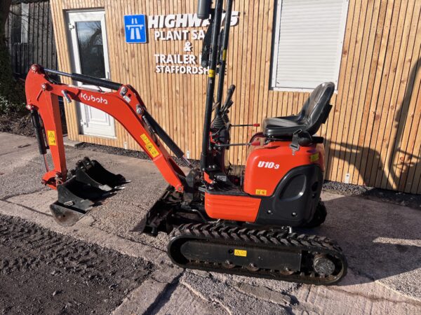 NOW SOLD - 2020 Kubota U10-3 1 Ton Micro / Mini Digger Excavator  Just 150 Hours - Image 9