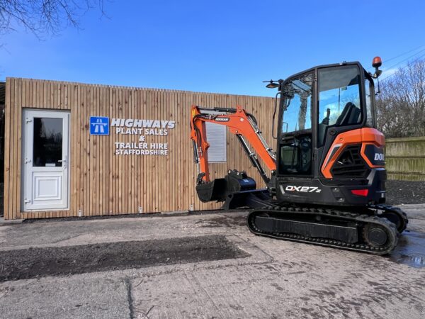 NOW SOLD - 2021 Doosan DX27  2.7 Ton Mini Digger Excavator   Just 700 Hours !