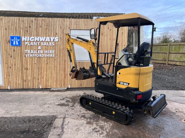 2021 Sany SY16  Canopy Excavator Just 570 Hours