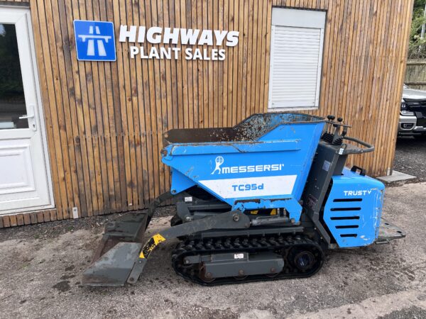 NOW SOLD 2021 Messersi TC95D Diesel C/W Self Loading Shovel, High Tip Tracked Dumper - Image 11