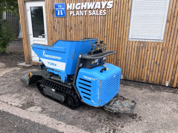 NOW SOLD 2021 Messersi TC95D Diesel C/W Self Loading Shovel, High Tip Tracked Dumper - Image 7