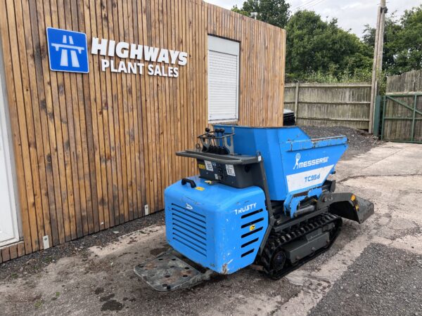 NOW SOLD 2021 Messersi TC95D Diesel C/W Self Loading Shovel, High Tip Tracked Dumper - Image 8