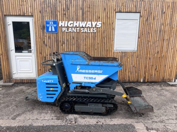 NOW SOLD 2021 Messersi TC95D Diesel C/W Self Loading Shovel, High Tip Tracked Dumper - Image 3