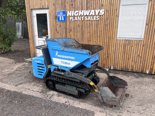 NOW SOLD 2021 Messersi TC95D Diesel C/W Self Loading Shovel, High Tip Tracked Dumper - Image 2