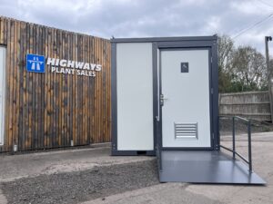 New Unused Mains Disabled Toilet Block Complete With Wheelchair Ramp