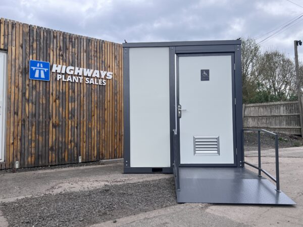 New Unused Mains Disabled Toilet Block Complete With Wheelchair Ramp