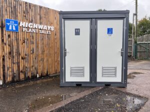 New Unused Mains Portable Double Mains Toilet & Shower Block