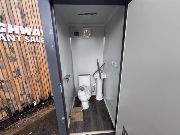 New Unused Mains Portable Double Mains Toilet & Shower Block - Image 5