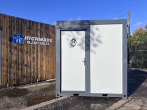 New Unused Mains Extra Large Portable Toilet & Shower Block (Left Hand Door)