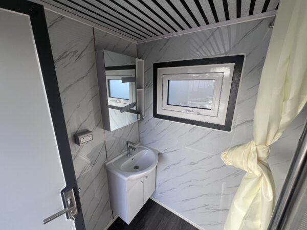 New Unused Mains Extra Large Portable Toilet & Shower Block (Left Hand Door) - Image 8
