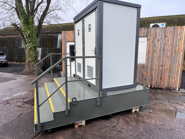 New Unused Mains Portable Double Mains Toilet & Shower Block - Image 11