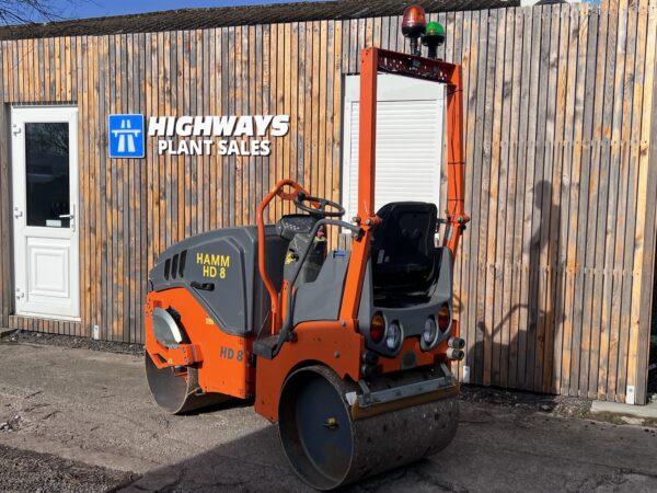 Now Sold - 2019 Hamm HD8 VV Twin Drum Vibrating Roller 800mm   NO VAT ! - Image 3