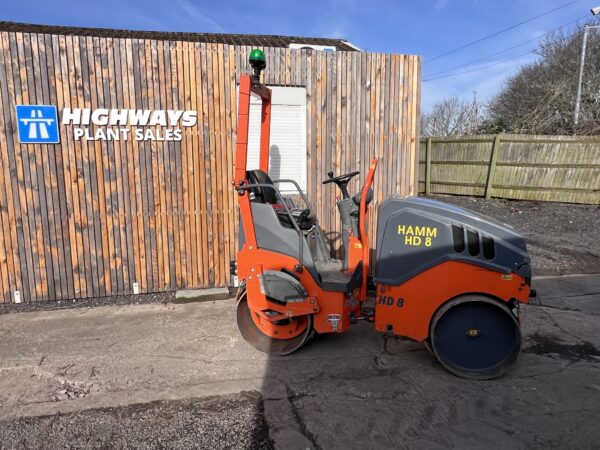 Now Sold - 2019 Hamm HD8 VV Twin Drum Vibrating Roller 800mm   NO VAT ! - Image 6