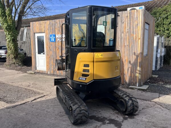 Now Sold - 2021 Sany SY26 2.6 Ton Excavator Just 900 Hours - Image 3
