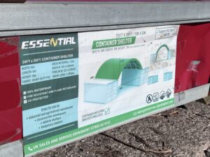 20ft x 20ft Container Shelter