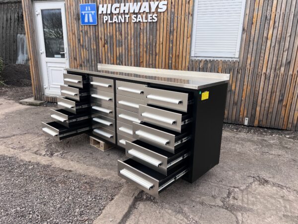 20 Drawer Stainless Steel Workbench / Tool Chest - Image 3